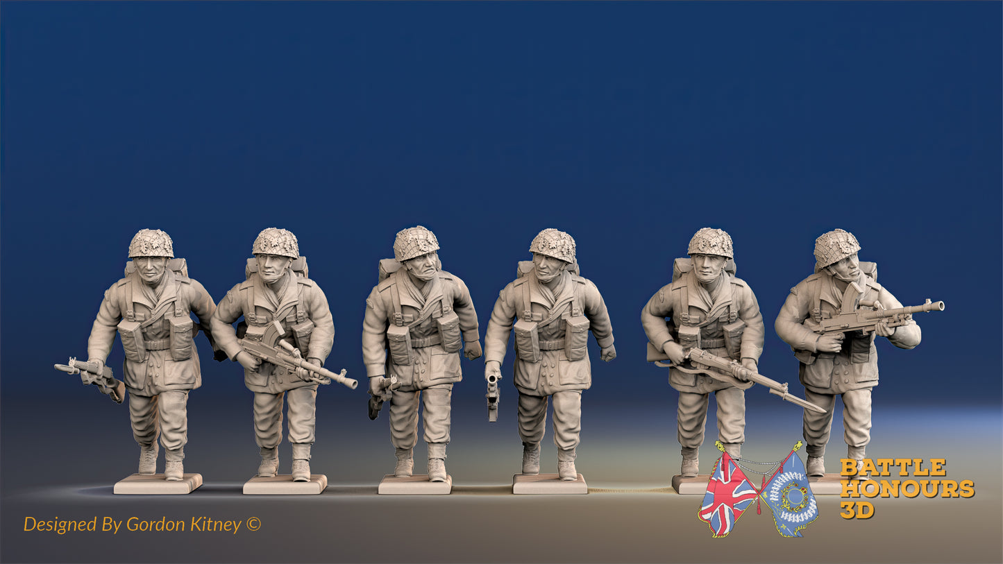 British Paratroopers Brengun Helmet Advancing