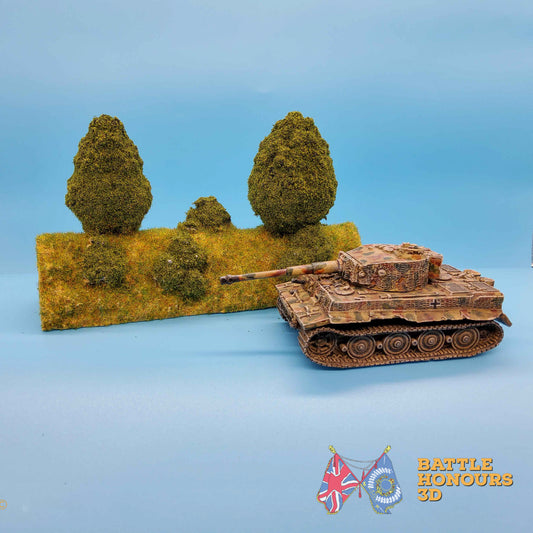 Hedgerow Straights Terrain Set – Thin Bush (Bocage, Normandy) (WW2)