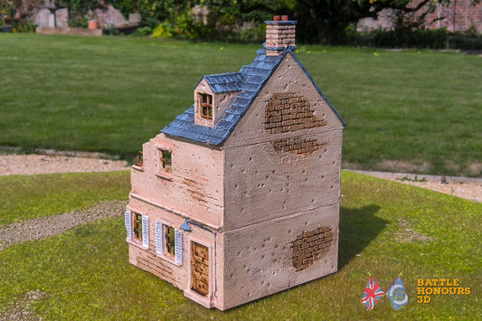 Ciudad destruida francesa