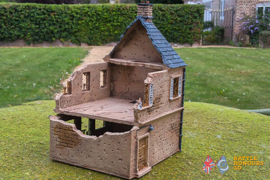 Ciudad destruida francesa