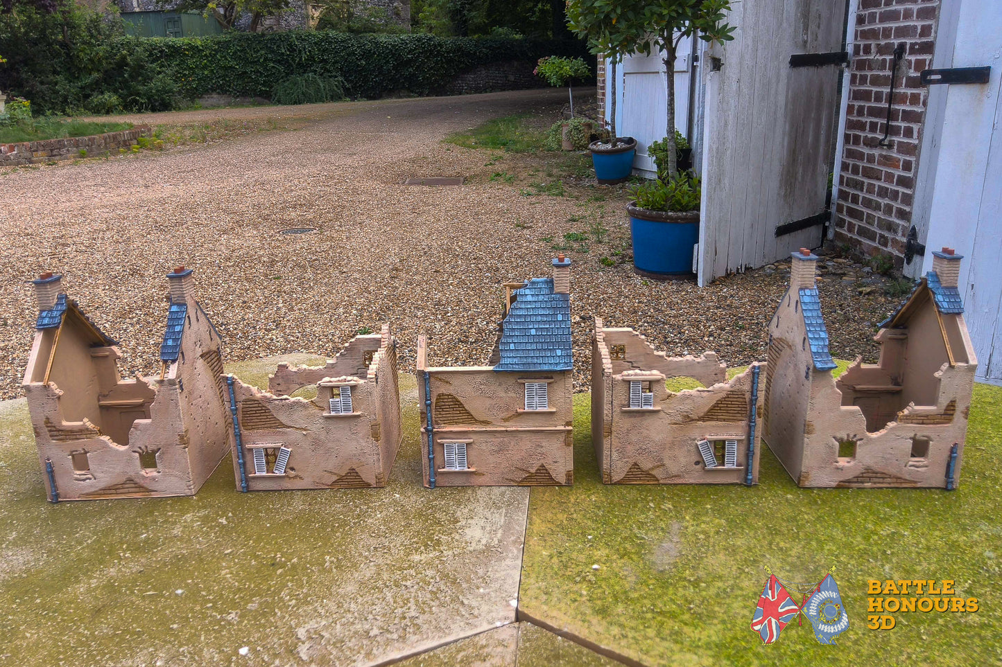 European Town Ruins Terrain Set (WW2)