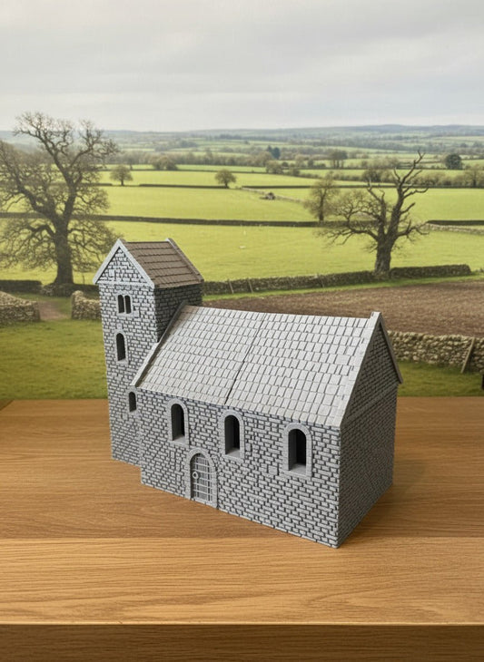 Early Saxon Church terrain model view 2
