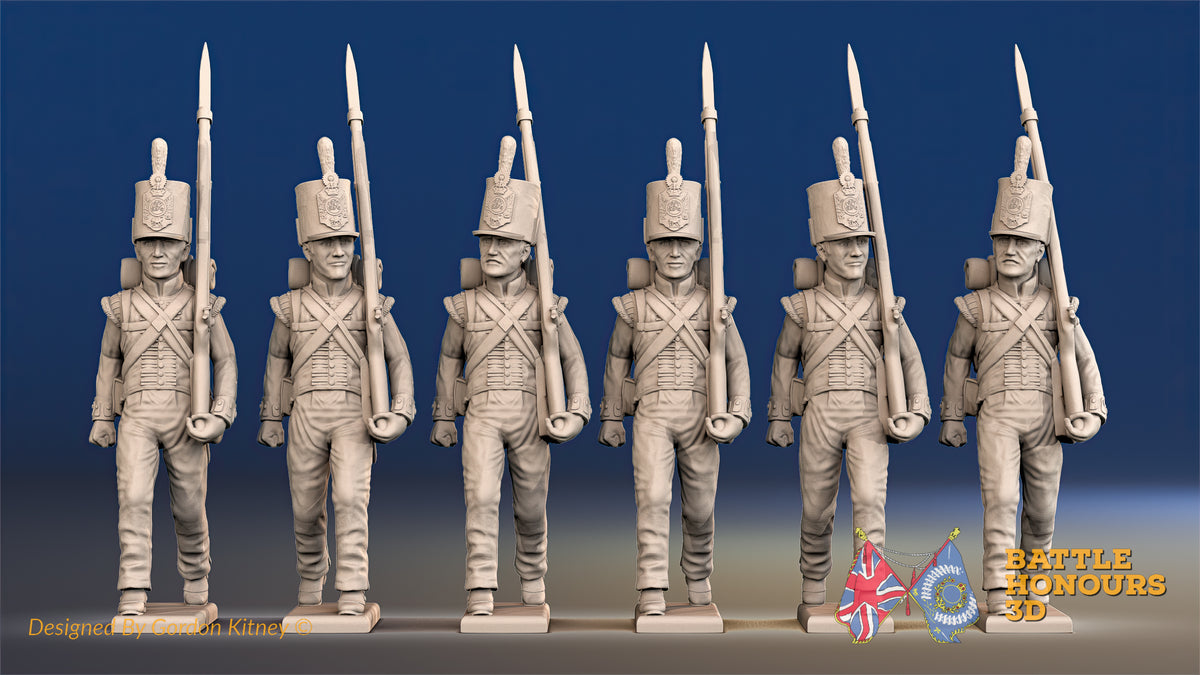 British Grenadier stovepipe miniature figures alternate view