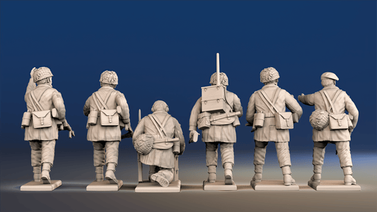 WW2 British Paratroopers - Command, Combat Helmets