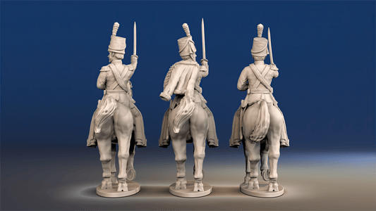 Napoleonic British Mounted Colonel Shako set 1 rear view