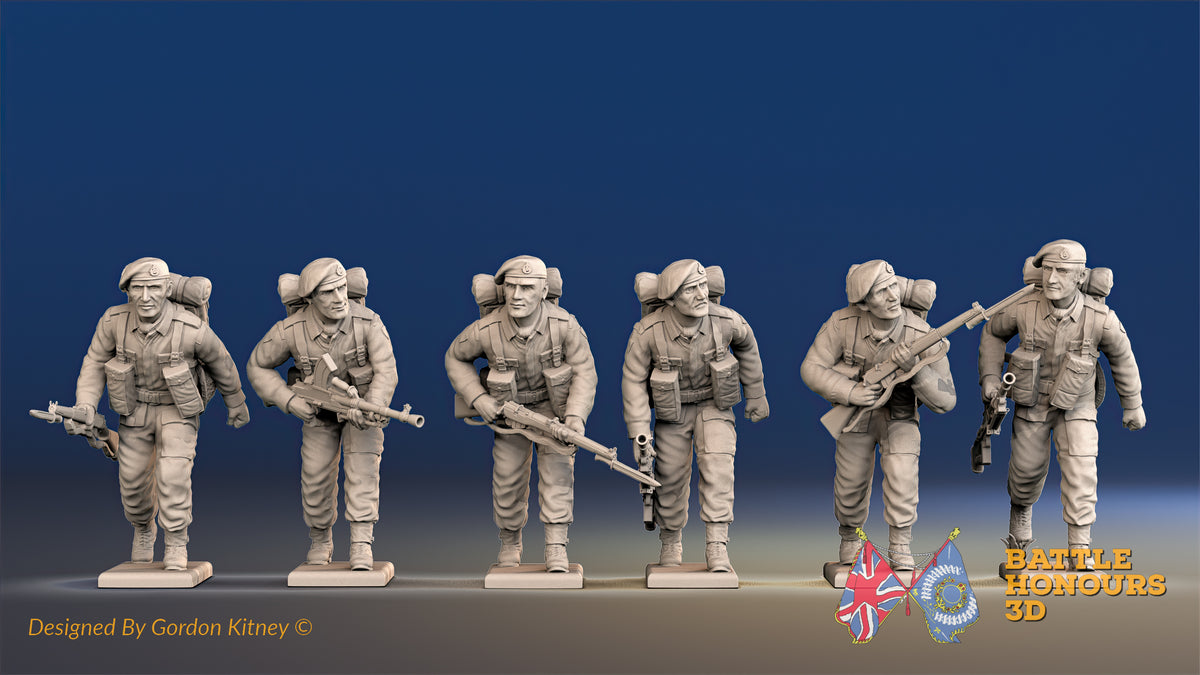 British Royal Marine green beret Bren gun team