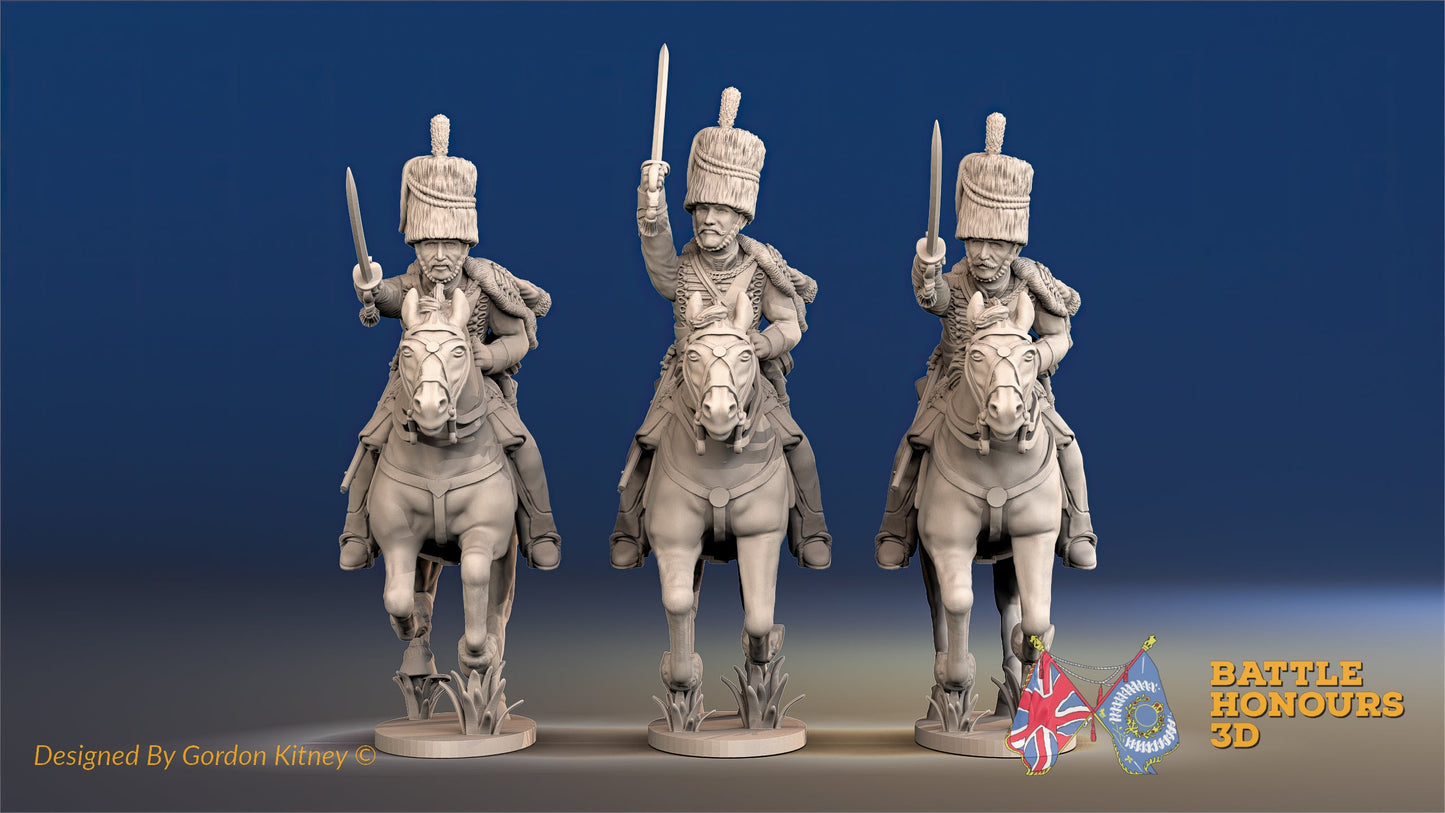 British Hussar Busby Galloping Set 2