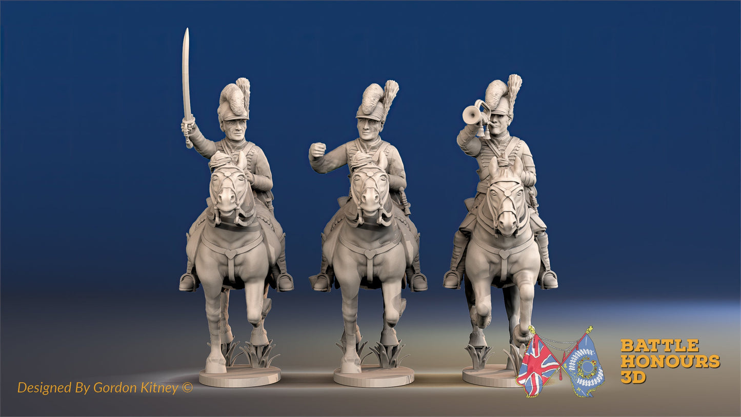 British Light Dragoon Tarleton Command Galloping