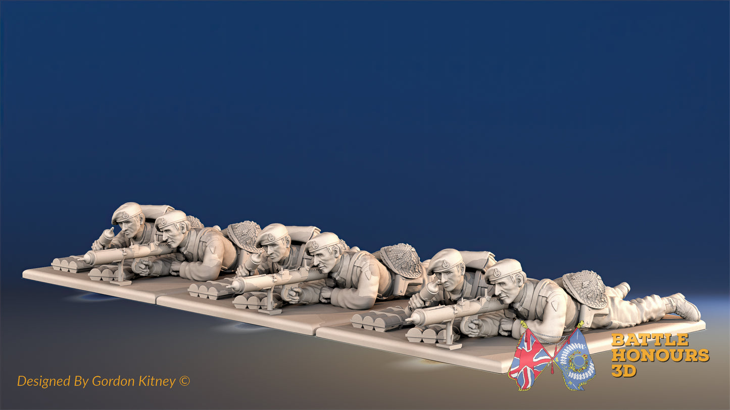 British Green Beret Battle Dress Royal Marine Piat Firing Prone