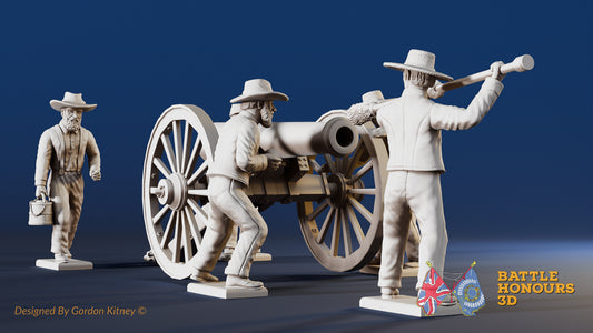 CSA artillery loading miniature figures variant 2 view 2