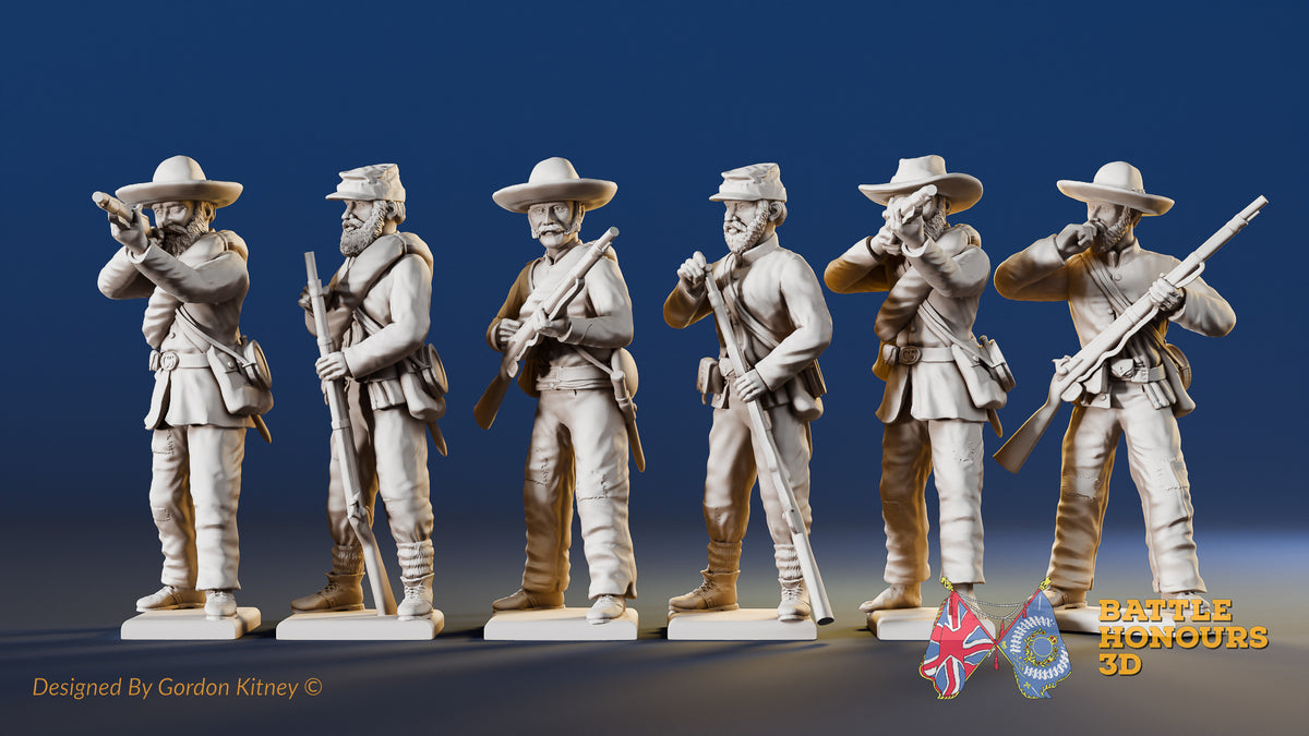 CSA firing line miniature figures variant 6