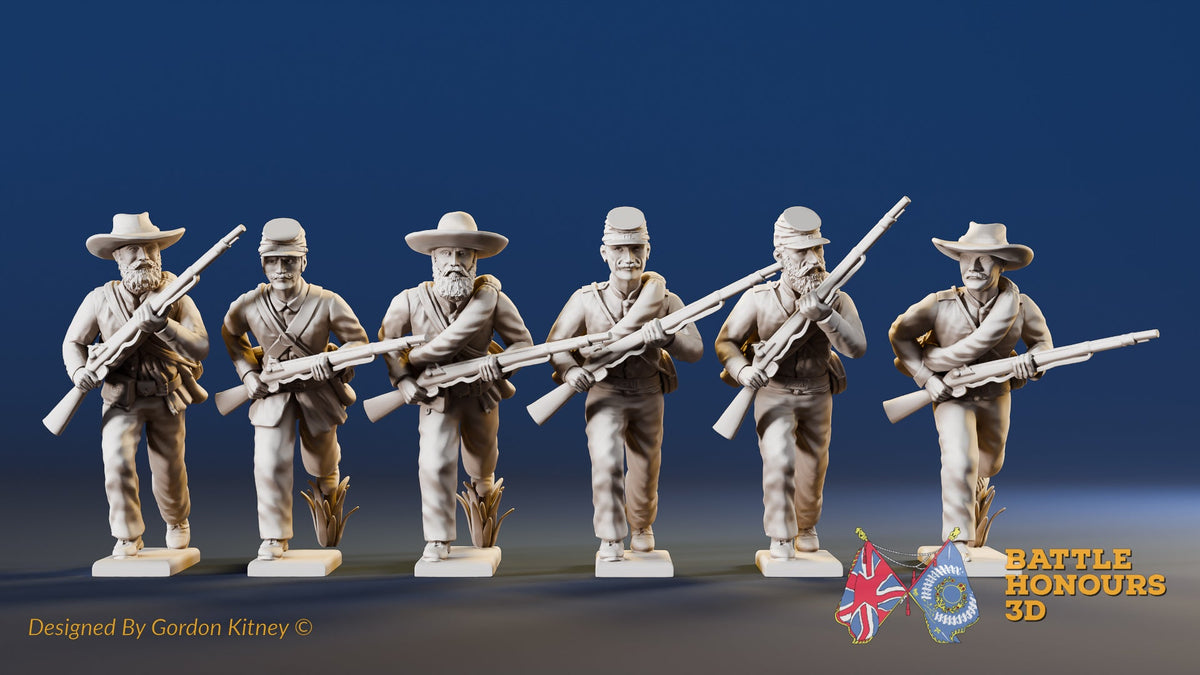 CSA infantry skirmish advancing forage alternate view