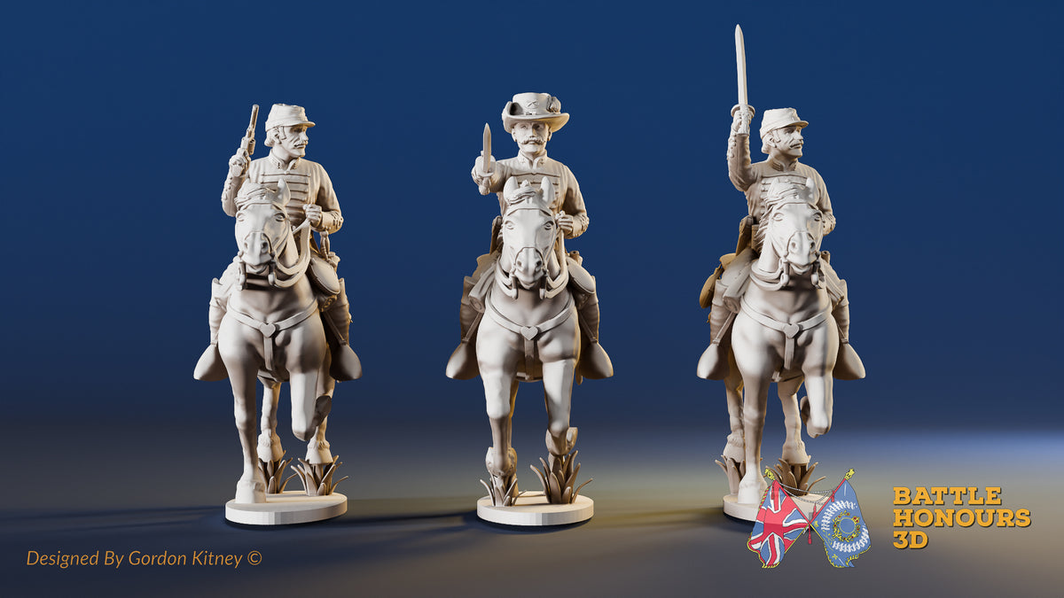 CSA Virginia cavalry commanders miniature figures