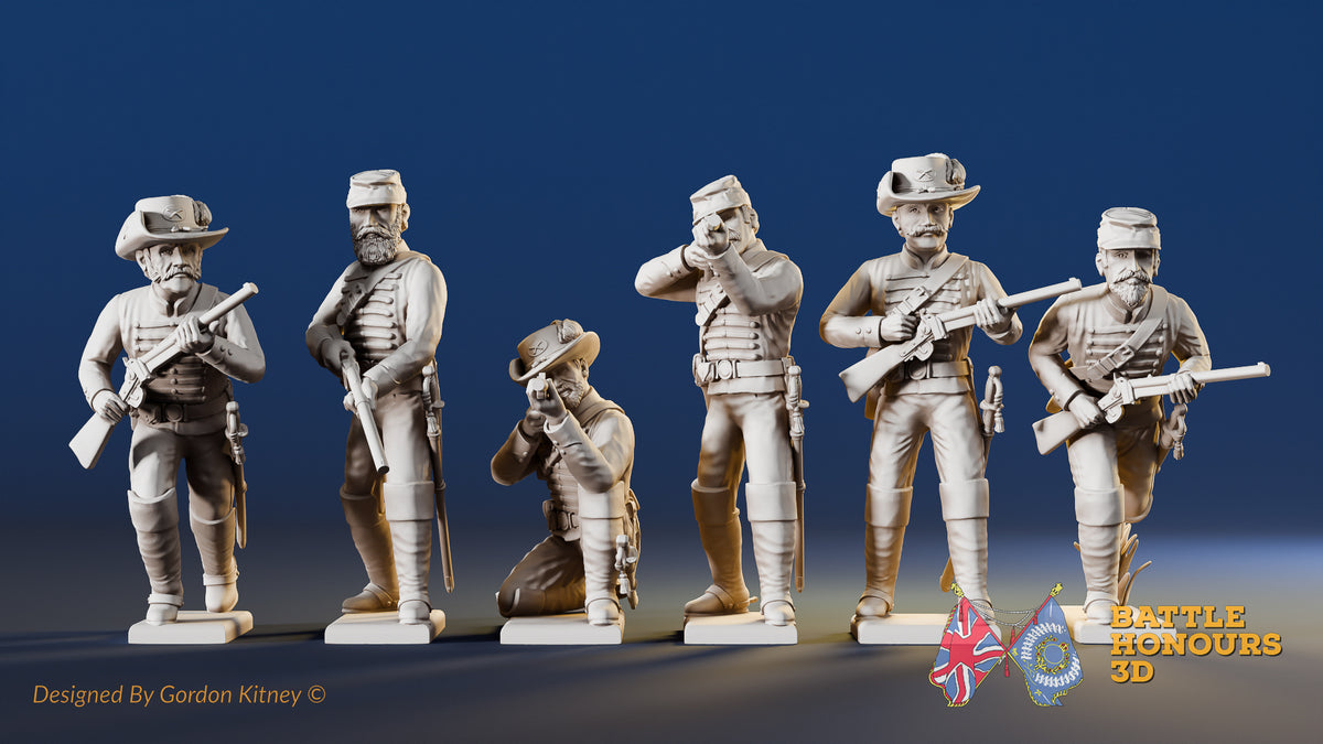 CSA Virginia dismounted skirmish miniature figures