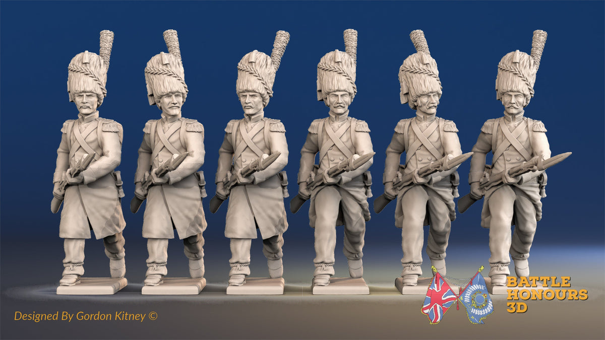 French Carabiniers advancing alternate view