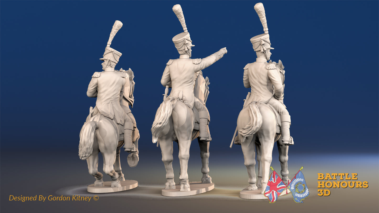 French Colonel Shako set 1 rear view