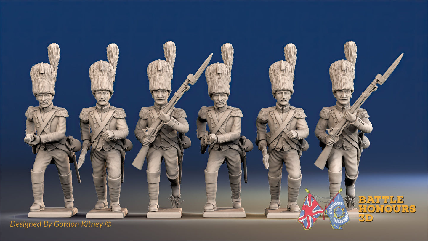 French Dismounted Calvary Elite Company Dragoon Advancing Set 2