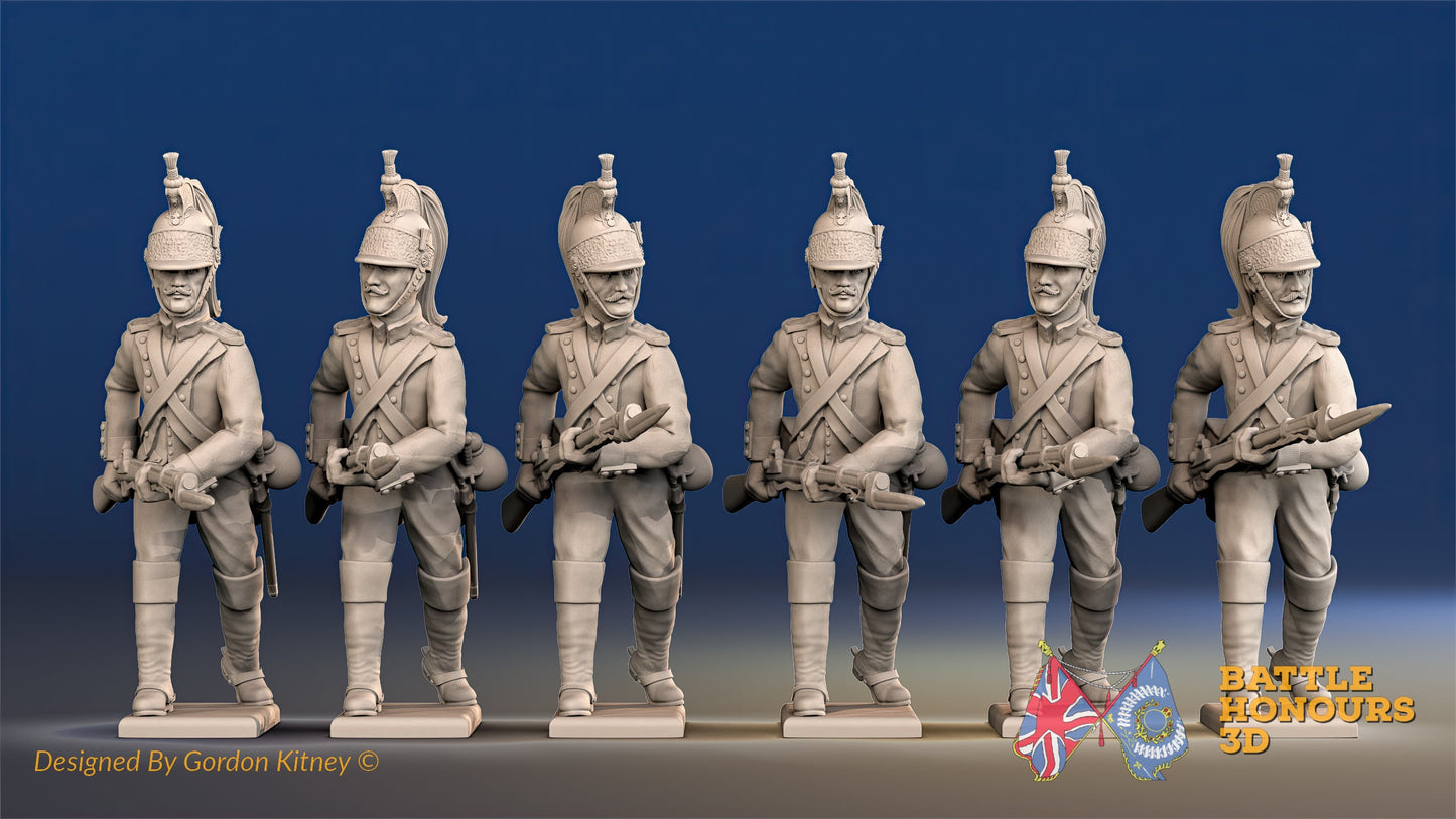 French Dismounted Cavalry Dragoon Advancing Set 1