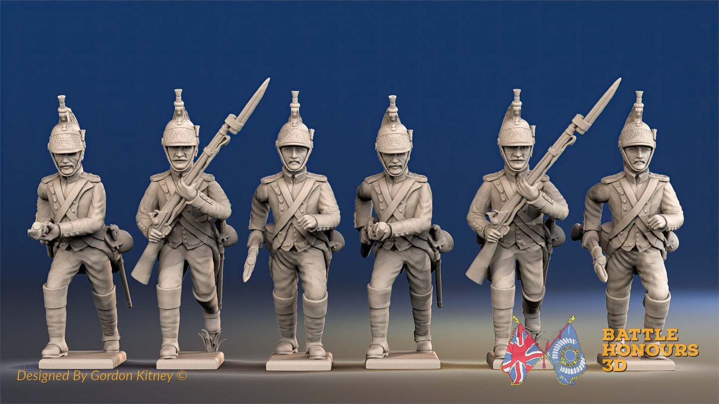 French Dismounted Cavalry Dragoon Advancing Set 2
