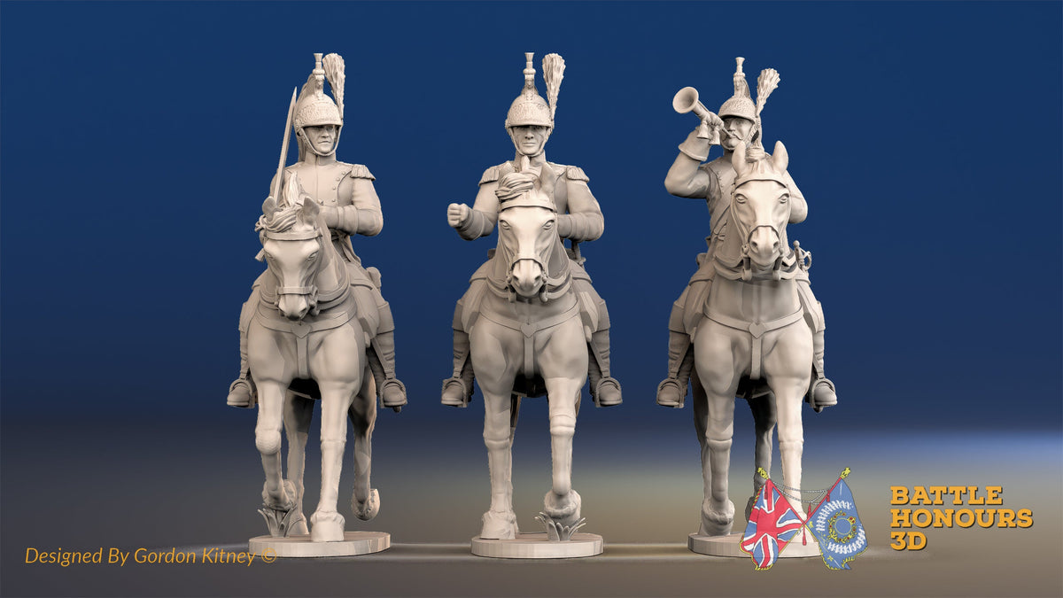 French Dragoon command trotting alternate view