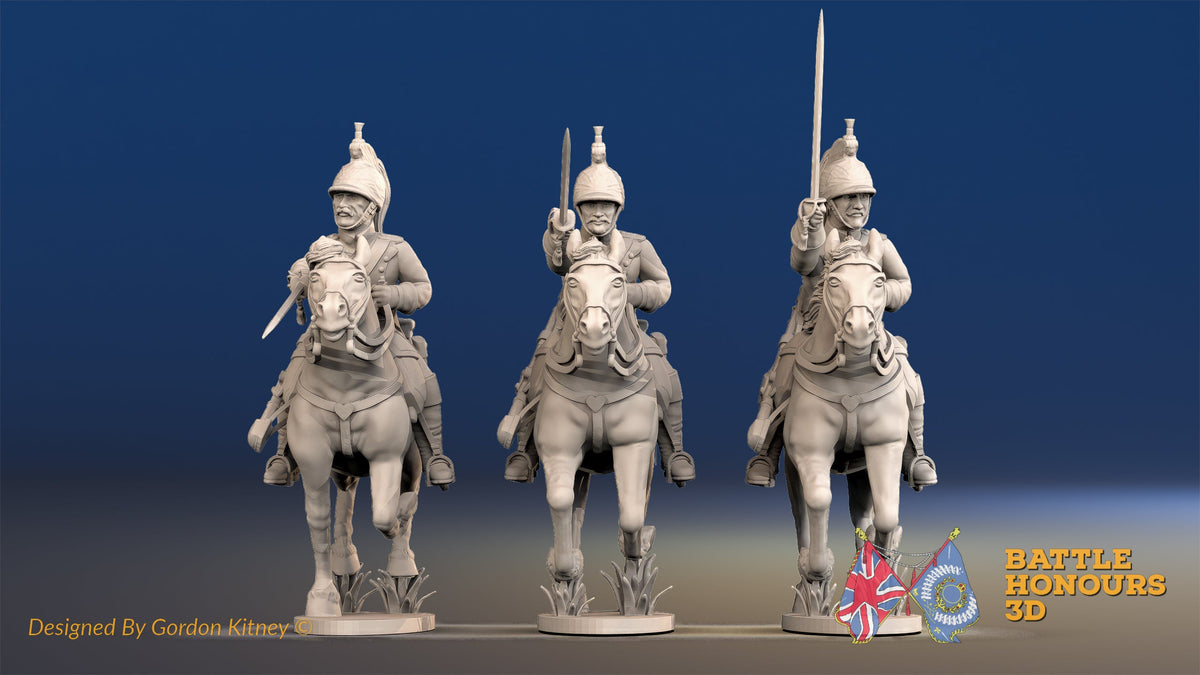 French Dragoon covered galloping set 3 alternate view