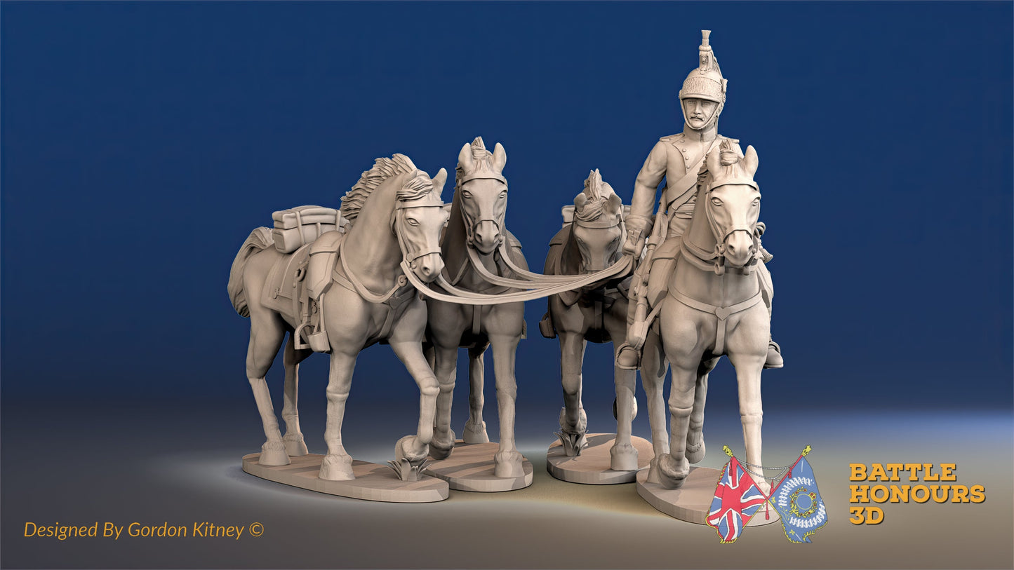 French Dragoon Horse Holder