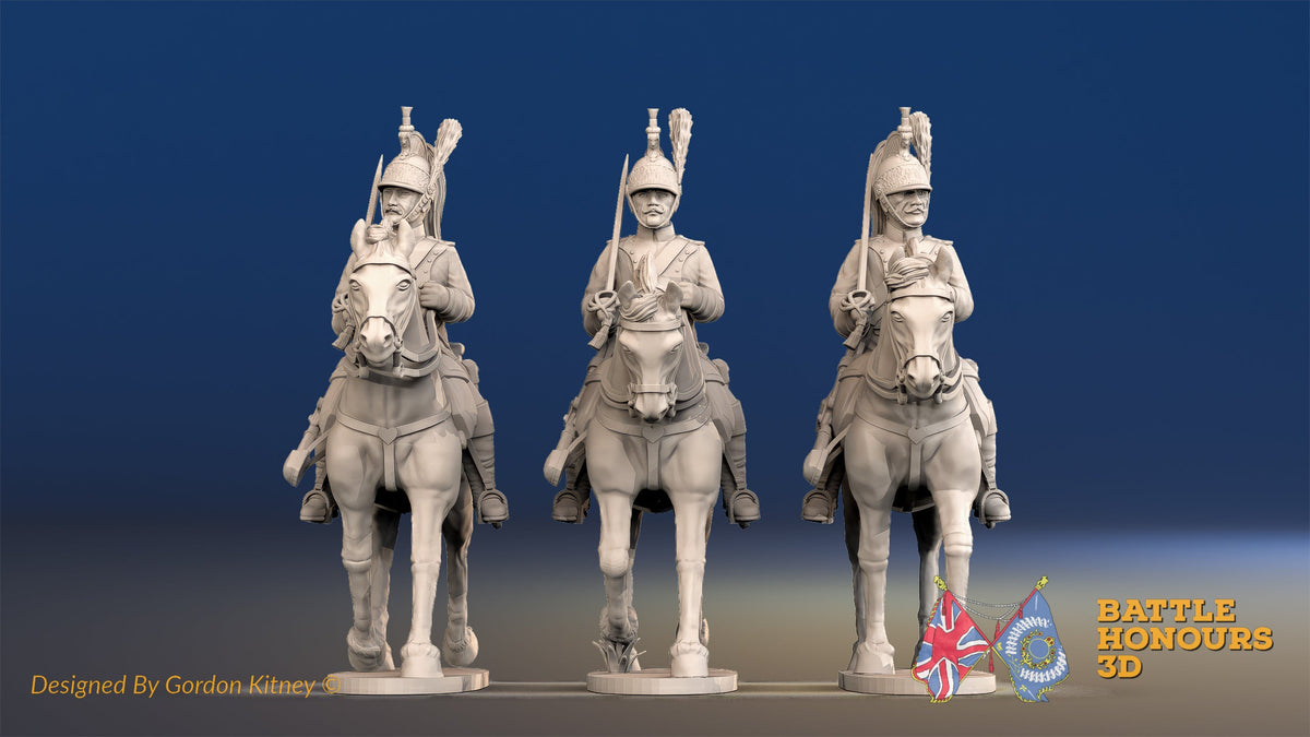 French Dragoon uncovered trotting alternate view