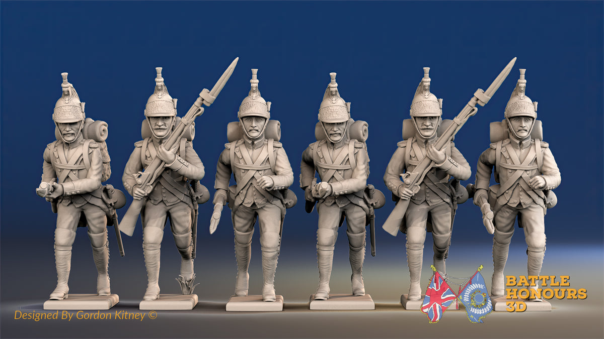 French foot Dragoon gaiter advancing set 2