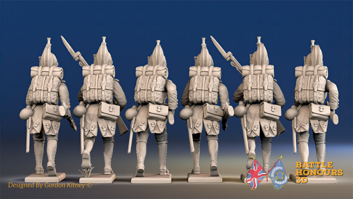 French Foot Dragoon Gaiter Advancing Set 2