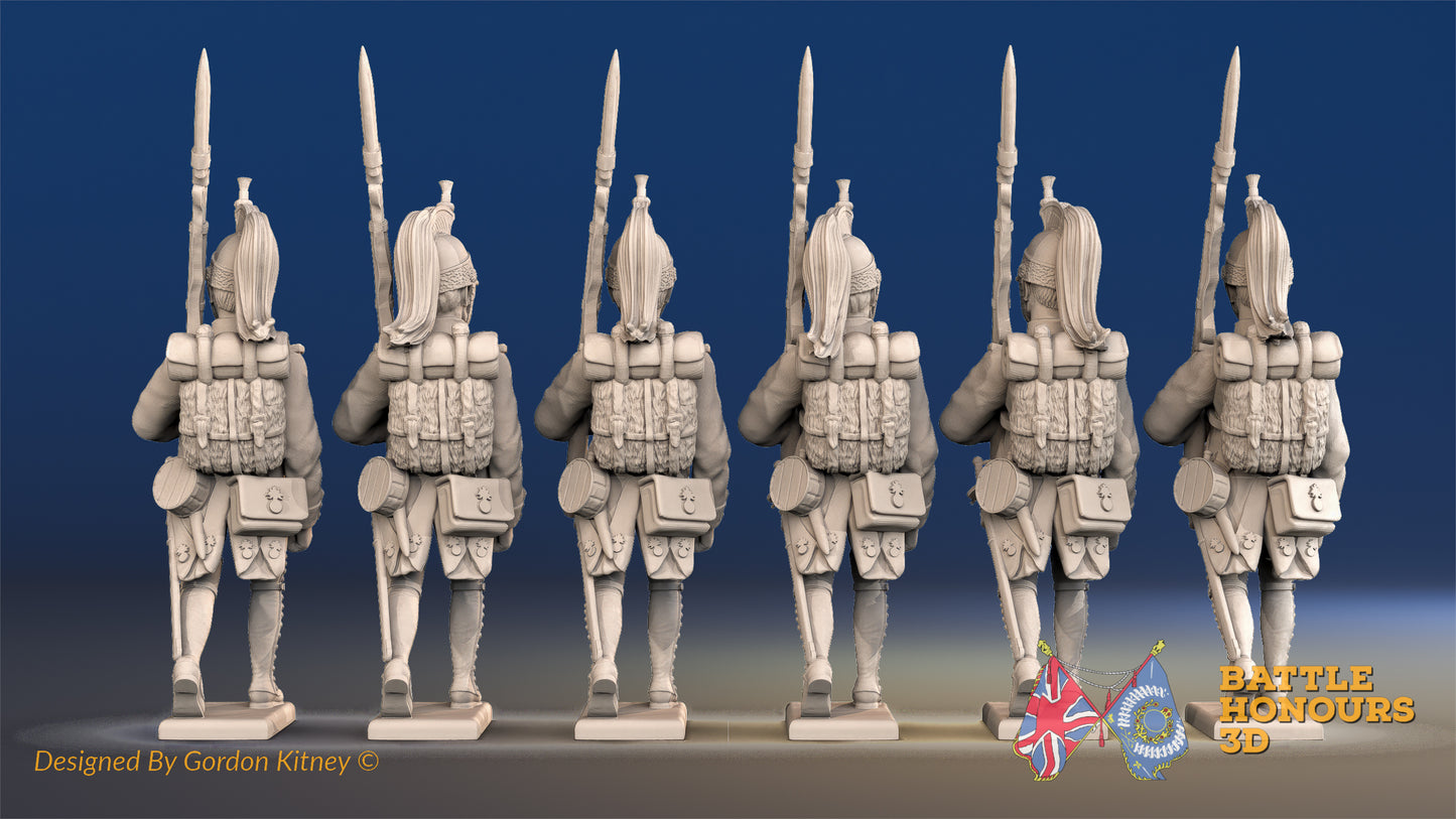 French Foot Dragoon March Attack Helmet Gaiter