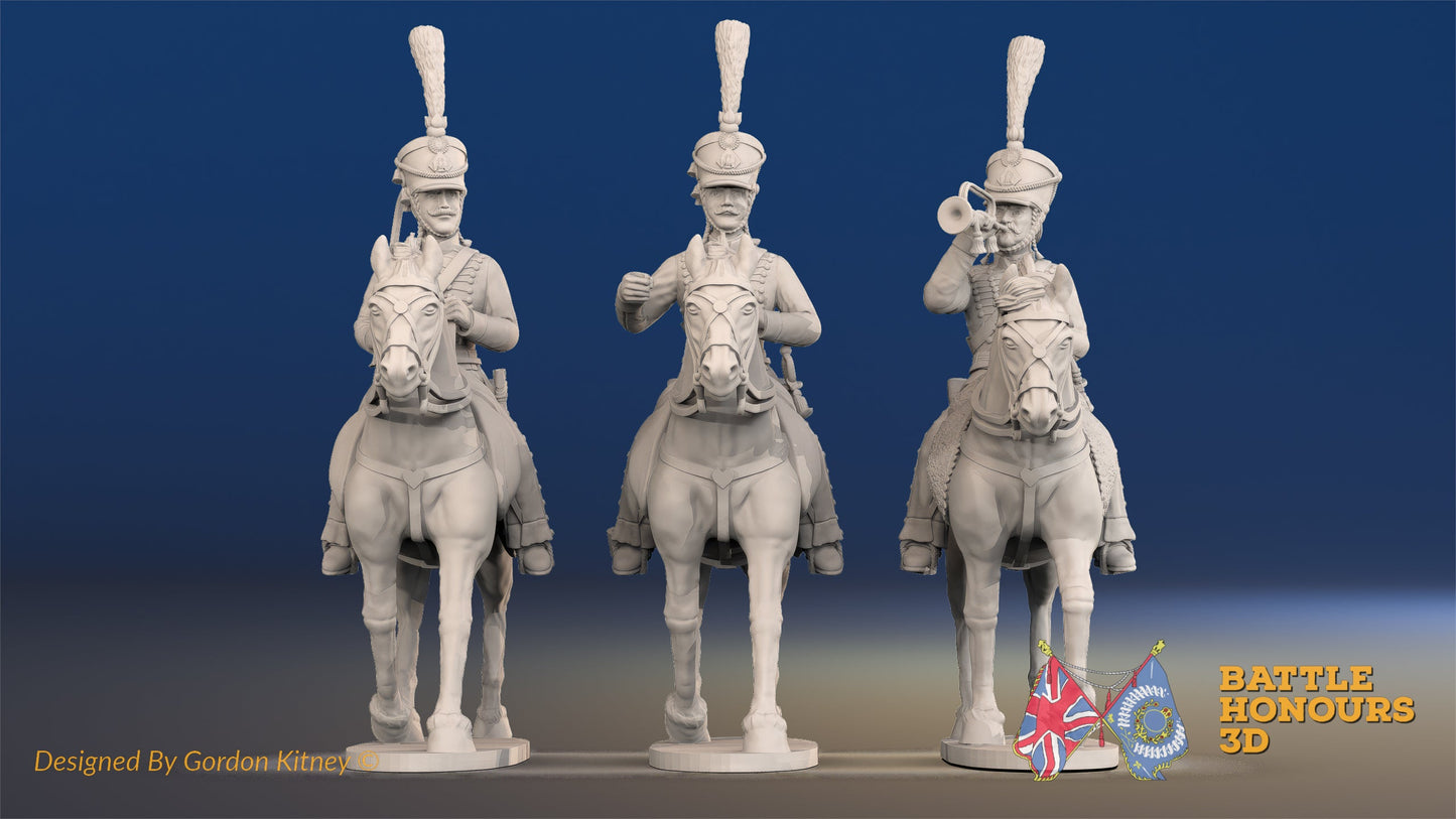 French Hussar Command Campaign Dress Shako Trotting