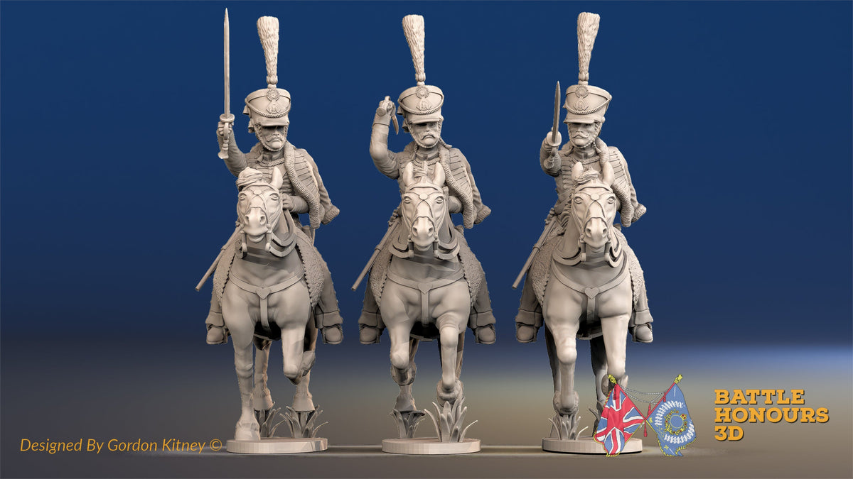 French Hussar full dress shako galloping alternate view