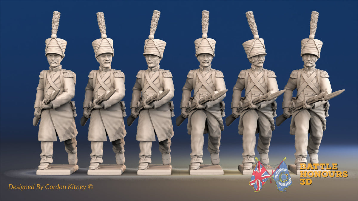 French line Grenadier shako greatcoat advancing alternate view