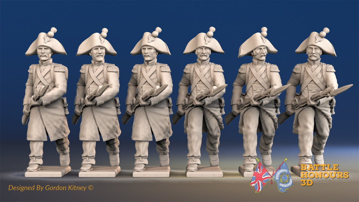 French Voltigeurs bicorn greatcoat advancing alternate view