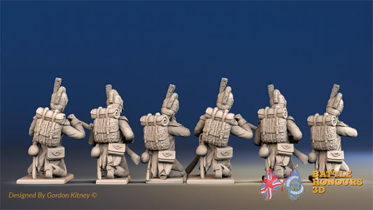 French Voltigeurs Tarleton Loading Firing Kneeling