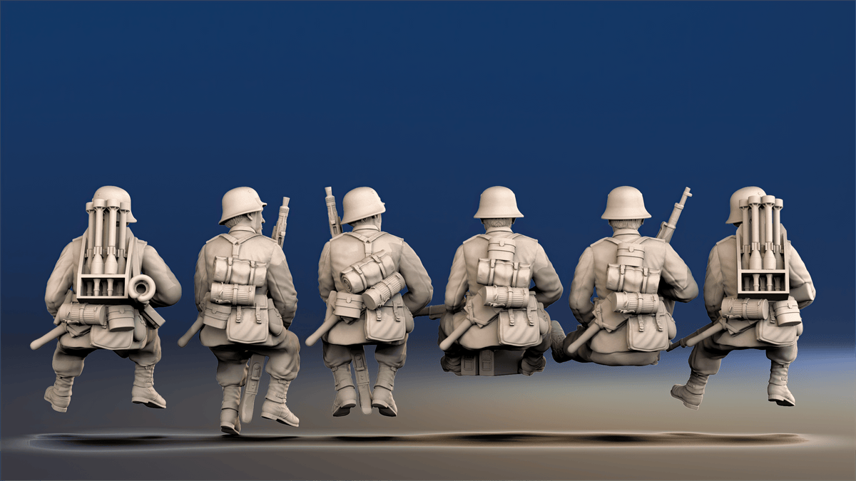 WW2 German Infantry Tank Riders - Support Weapons