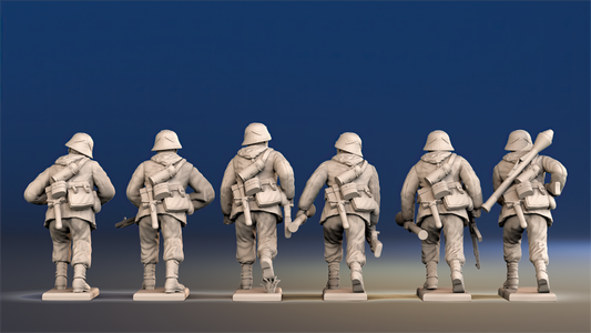 German Waffen-SS Advancing Covered Helmet Gaiter