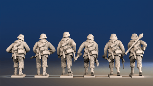 German Waffen-SS advancing helmet gaiter view 2