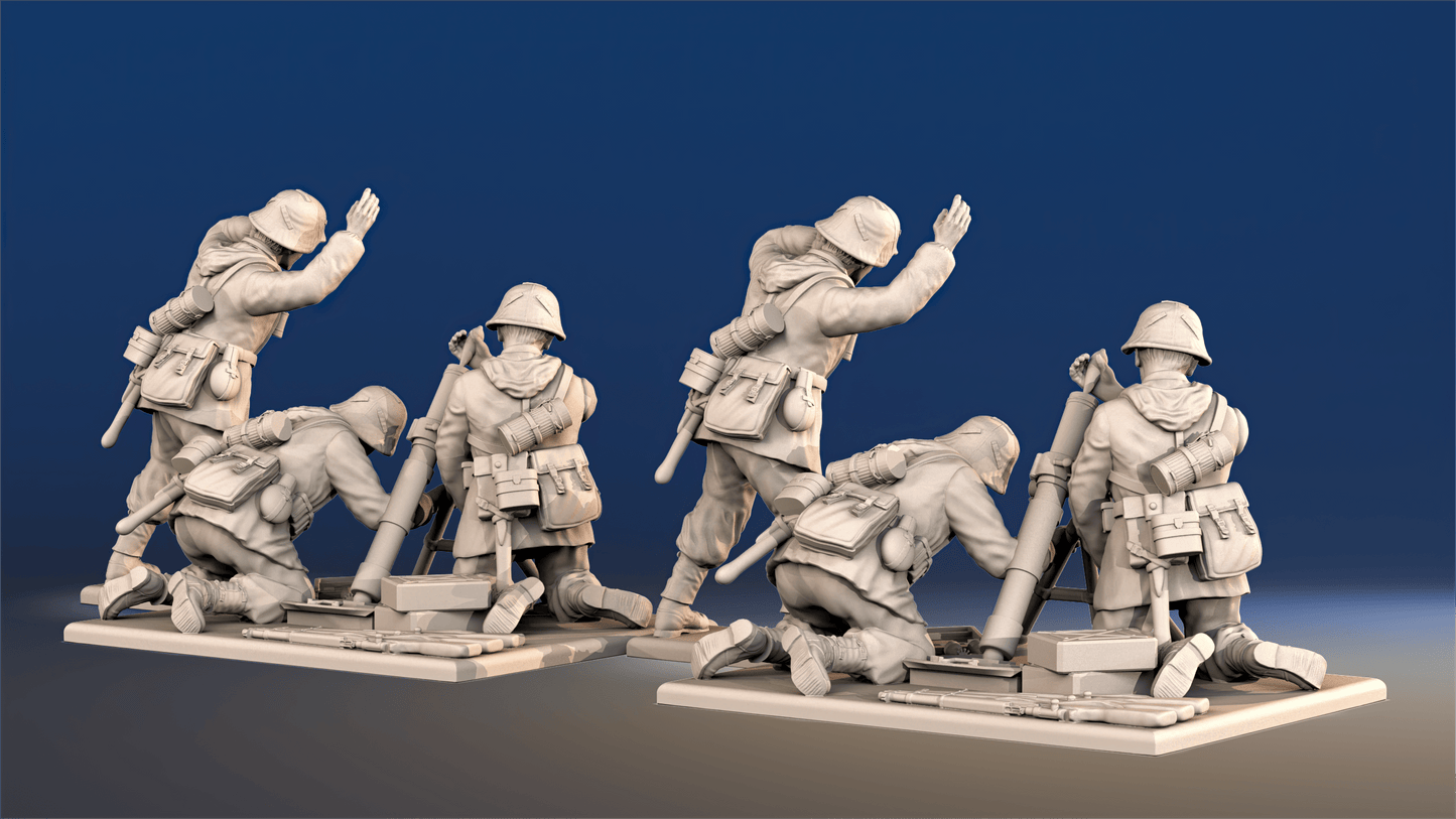 WW2 German Waffen-SS - Mortar Team