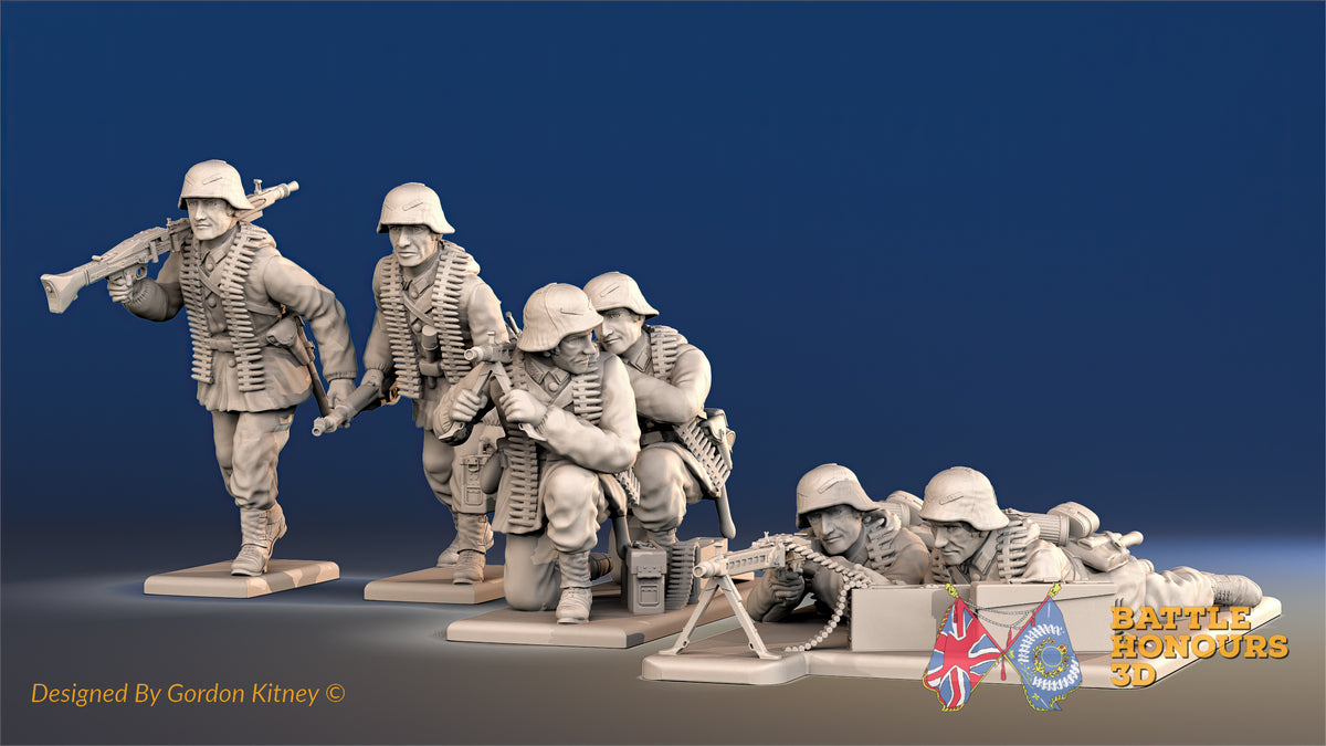 German Waffen-SS MG42 team alternate view