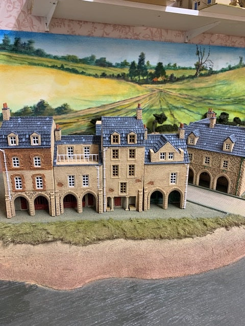 Carentan Arcade Rowhouses Terrain Set (WW2)