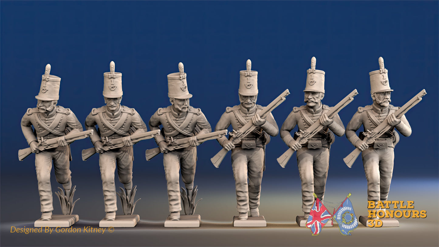 Portuguese Caçadores First Regiment Skirmish Advancing