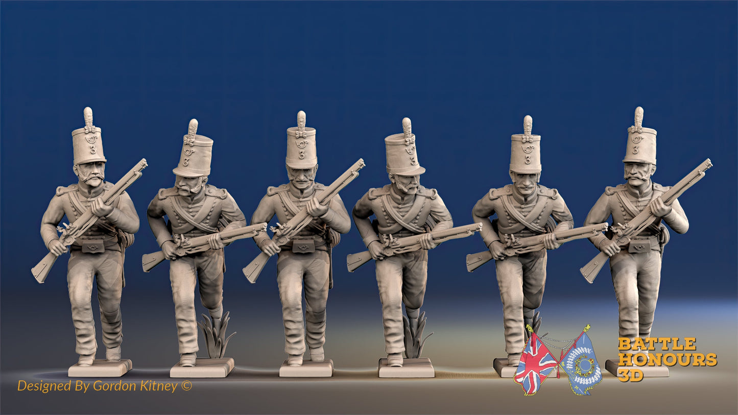 Portuguese Caçadores Third Regiment Skirmish Advancing