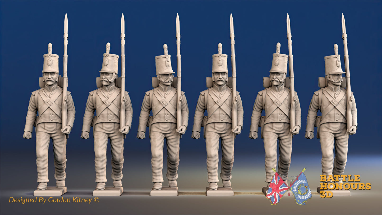 Portuguese March Attack Line Infantry Centre Company