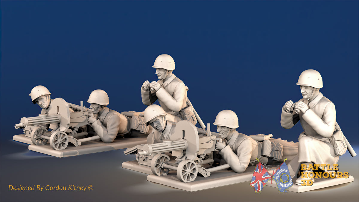 Russian Maxim machine gun greatcoat helmet team view 1