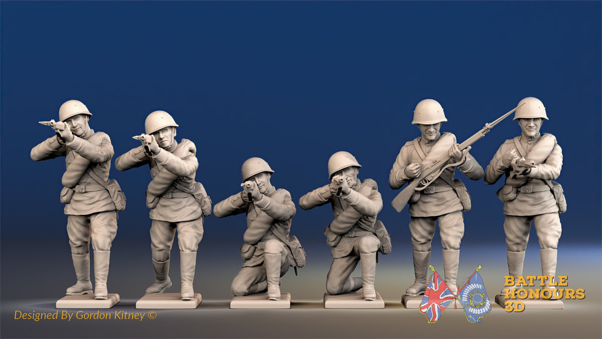 Russian summer firing helmet figures view 1