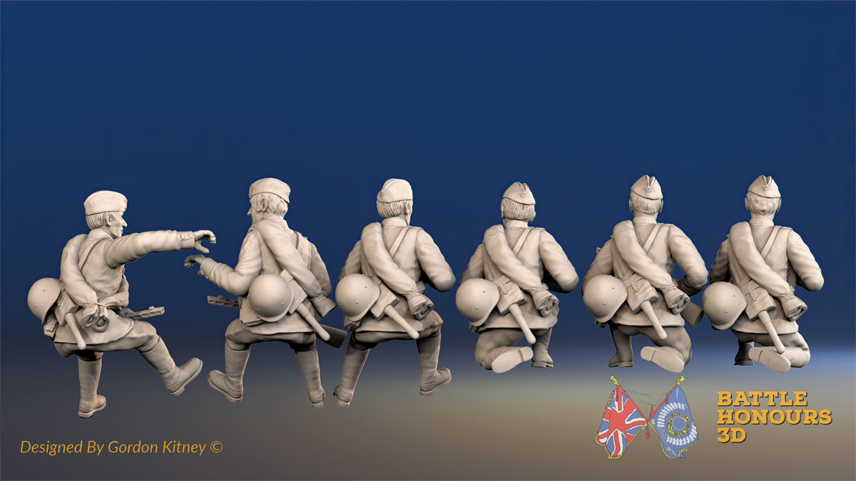 Russian summer tank riders side cap figures view 2