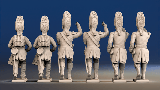 Napoleonic Spanish Grenadier Command - March Attack with Backpacks