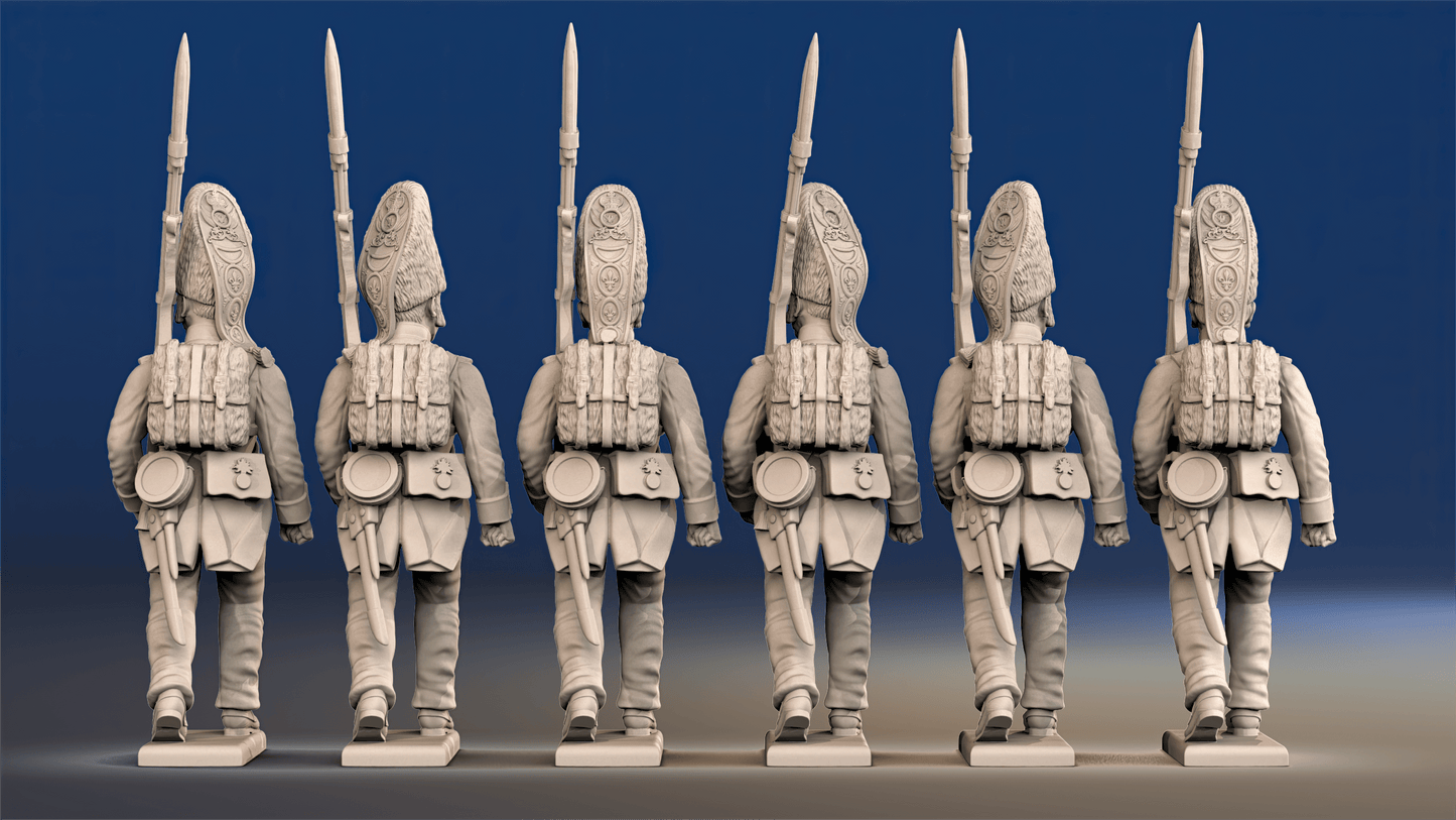 Napoleonic Spanish Grenadiers - March Attack with Backpacks