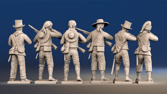 Peninsular War Spanish Guerrillas - Loading and Firing